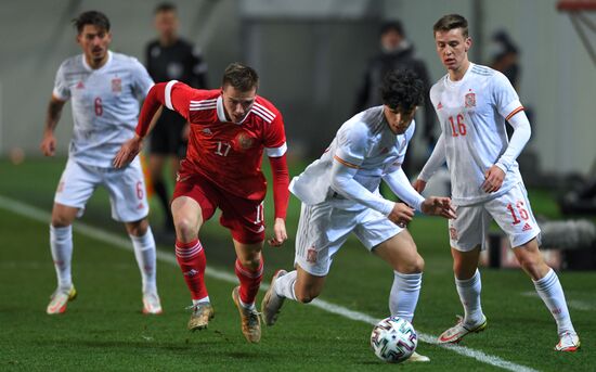 Russia Soccer 2023 Euro U-21 Championship Qualifiers Russia - Spain