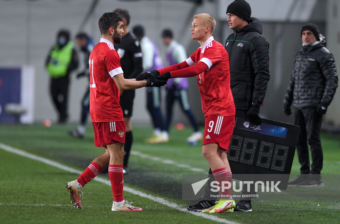 Russia Soccer 2023 Euro U-21 Championship Qualifiers Russia - Spain