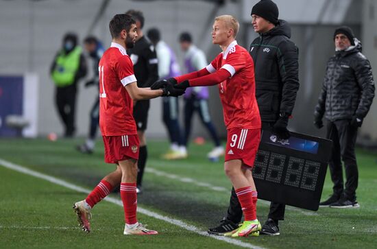 Russia Soccer 2023 Euro U-21 Championship Qualifiers Russia - Spain