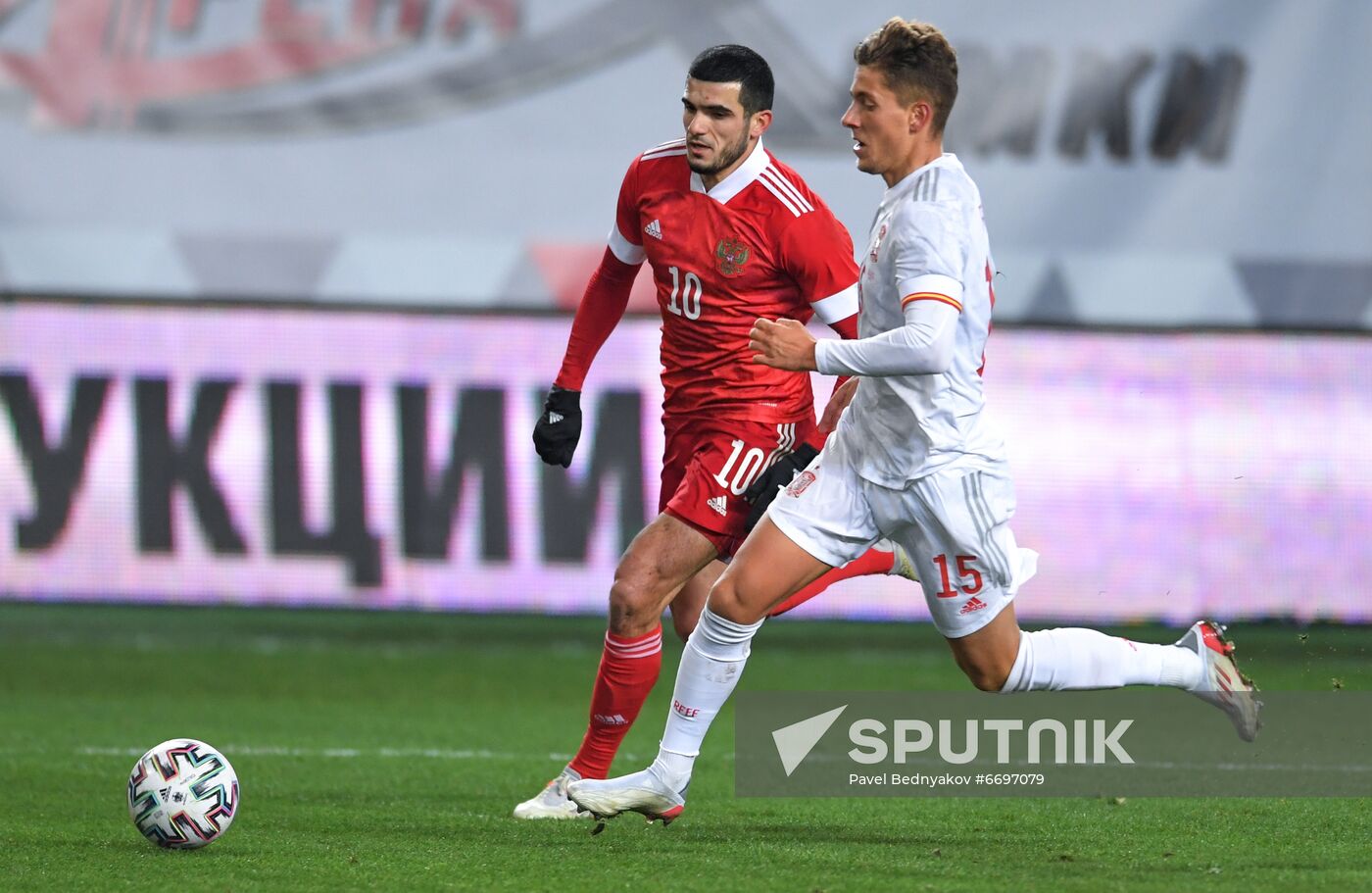Russia Soccer 2023 Euro U-21 Championship Qualifiers Russia - Spain