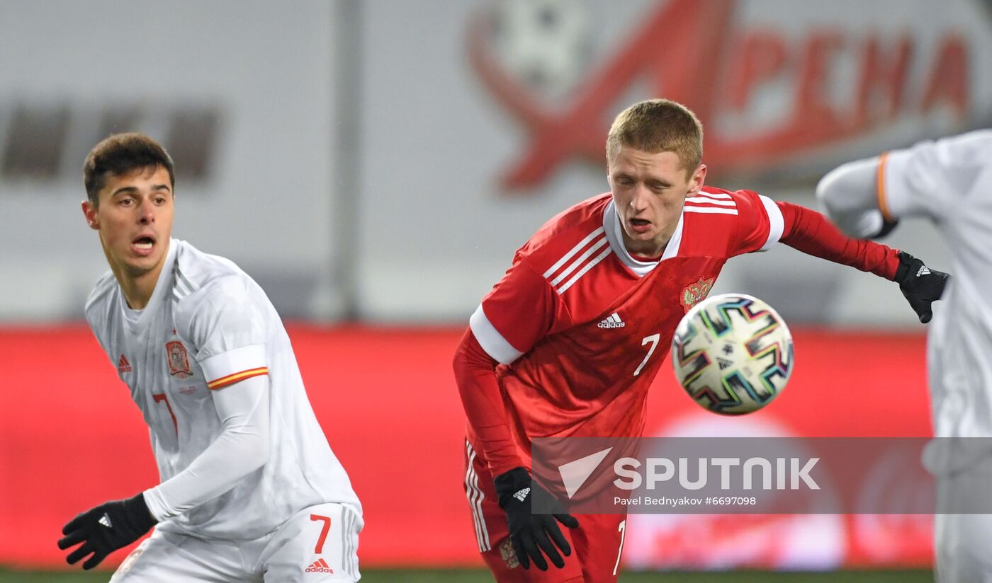 Russia Soccer 2023 Euro U-21 Championship Qualifiers Russia - Spain
