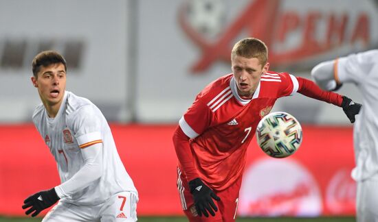 Russia Soccer 2023 Euro U-21 Championship Qualifiers Russia - Spain