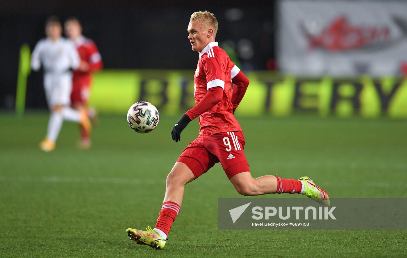Russia Soccer 2023 Euro U-21 Championship Qualifiers Russia - Spain