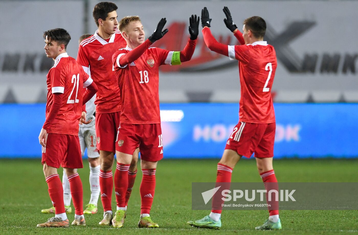 Russia Soccer 2023 Euro U-21 Championship Qualifiers Russia - Spain