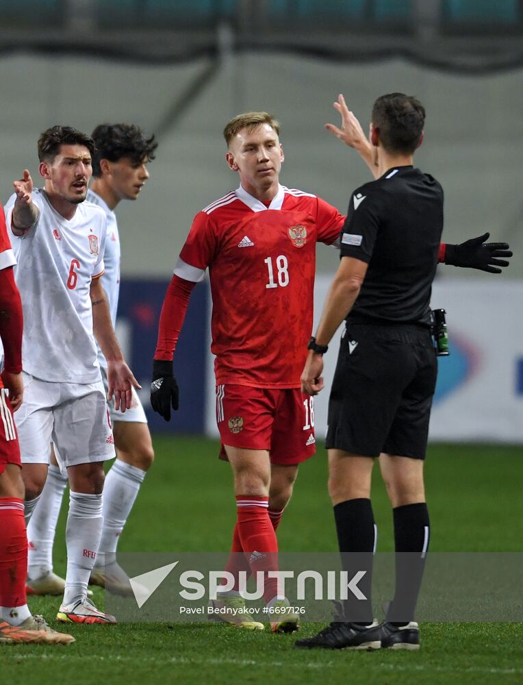 Russia Soccer 2023 Euro U-21 Championship Qualifiers Russia - Spain