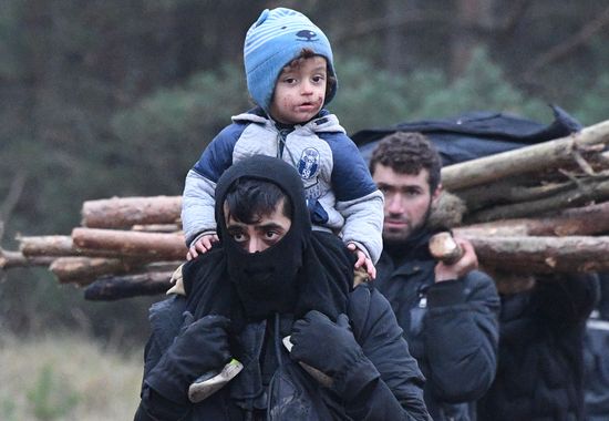 Belarus Poland Border Refugees