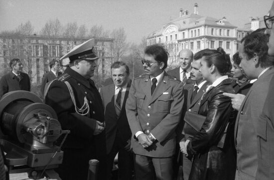 Nicaraguan delgation headed by Ortega visits USSR