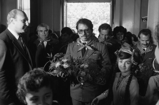 Nicaraguan delegation led by Daniel Ortega visits USSR
