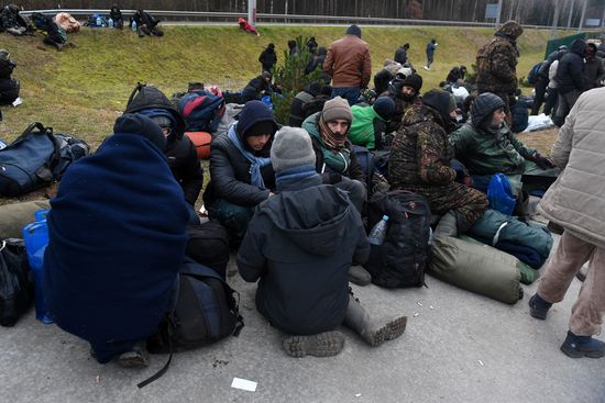 Belarus Poland Border Refugees