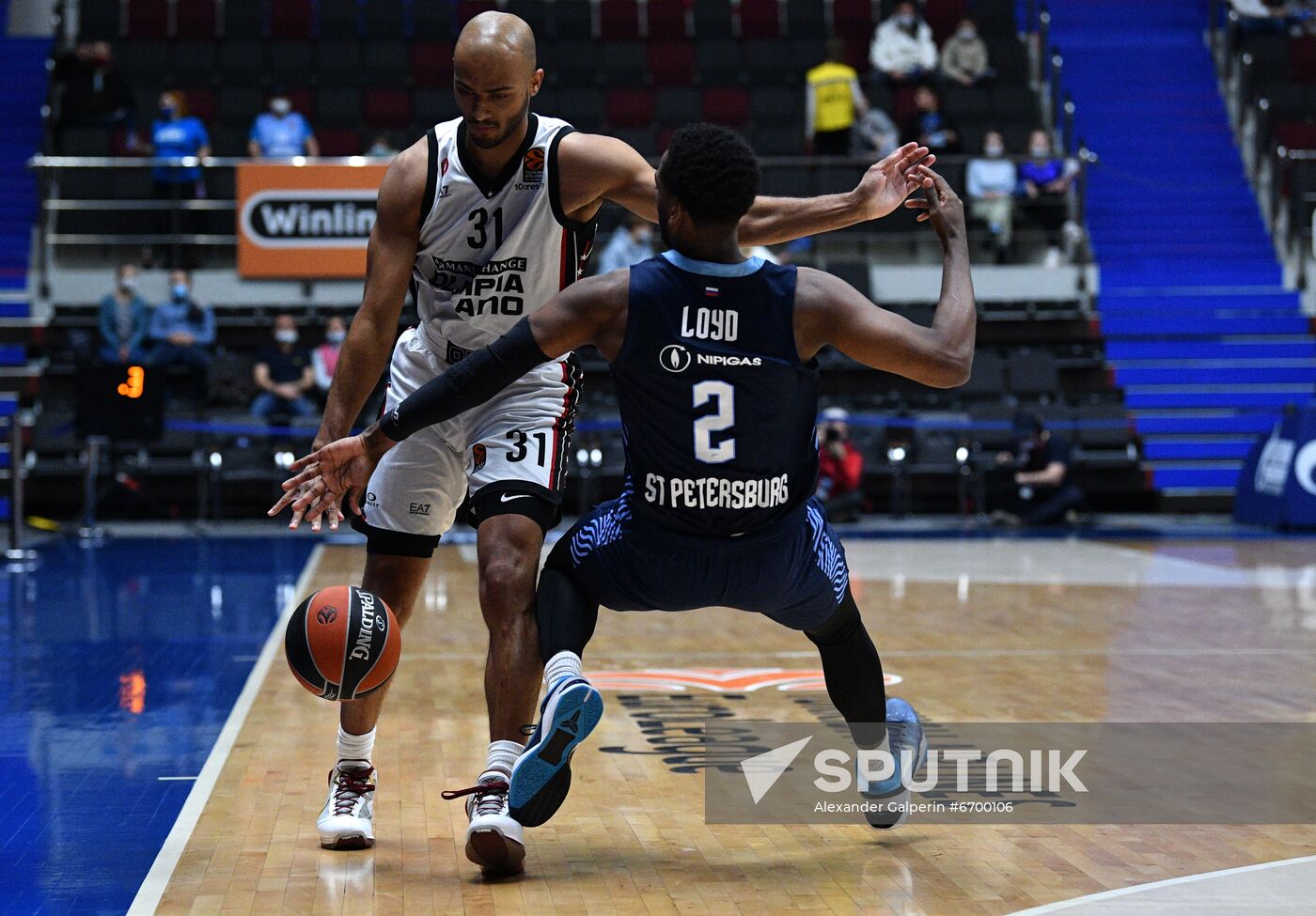 Russia Basketball Euroleague Zenit - Olimpia