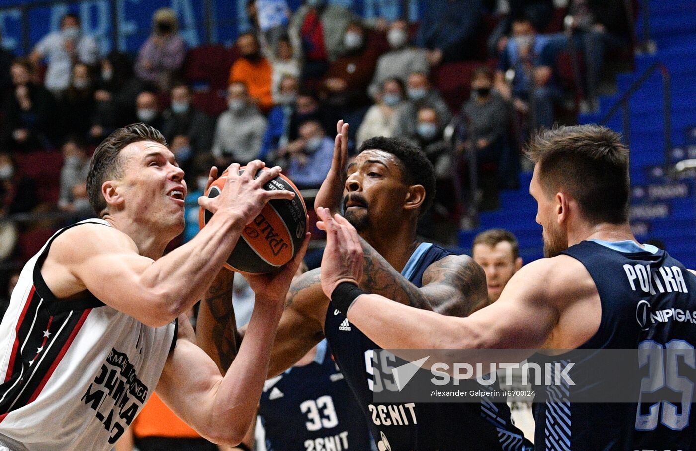 Russia Basketball Euroleague Zenit - Olimpia