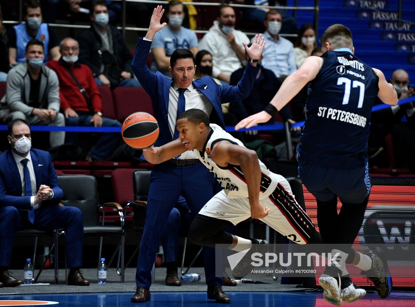 Russia Basketball Euroleague Zenit - Olimpia