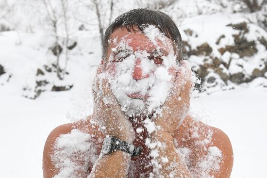 Russia Winter Swimming