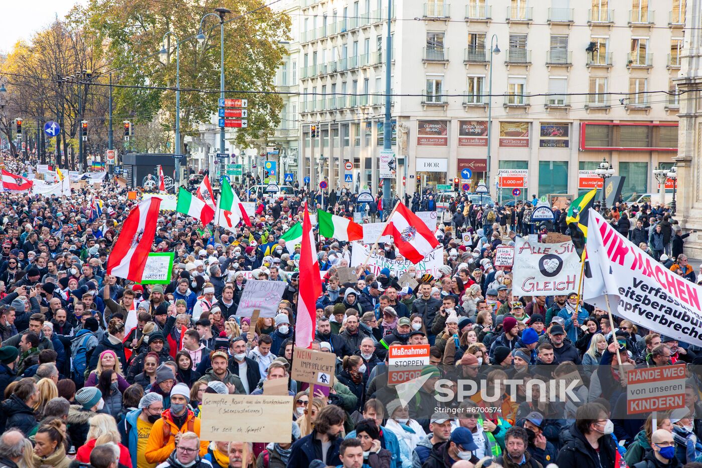 Austria Coronavirus Restrictions Protest