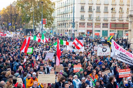 Austria Coronavirus Restrictions Protest