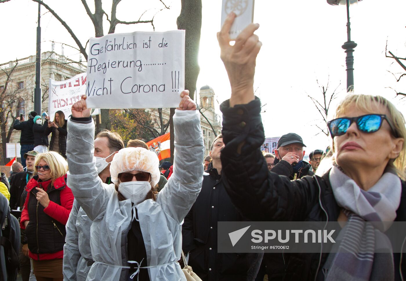 Austria Coronavirus Restrictions Protest