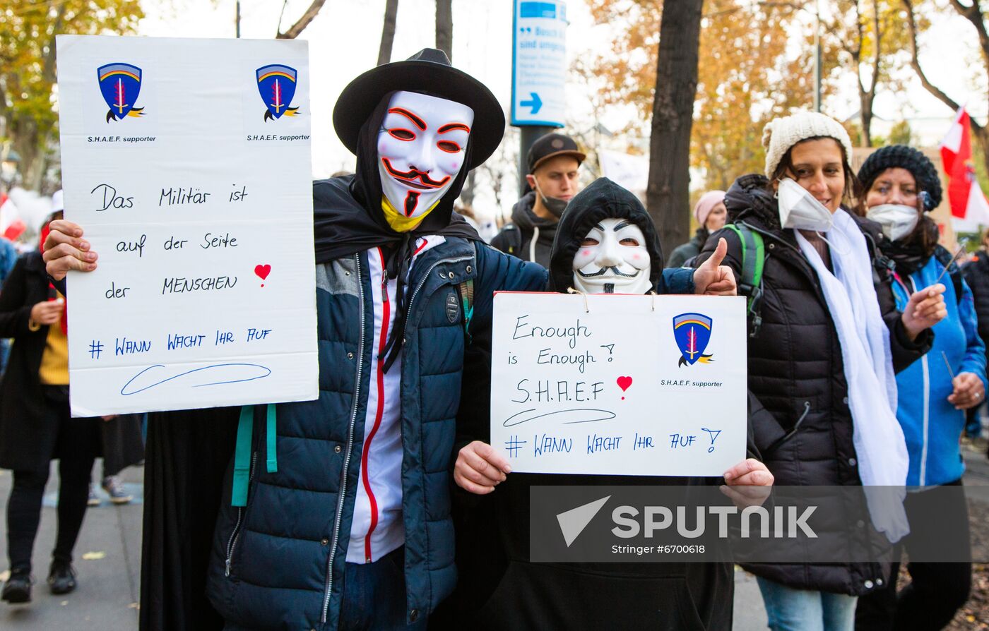 Austria Coronavirus Restrictions Protest