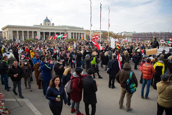 Austria Coronavirus Restrictions Protest