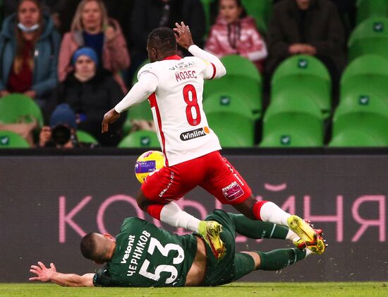 Russia Soccer Premier-League Krasnodar - Spartak