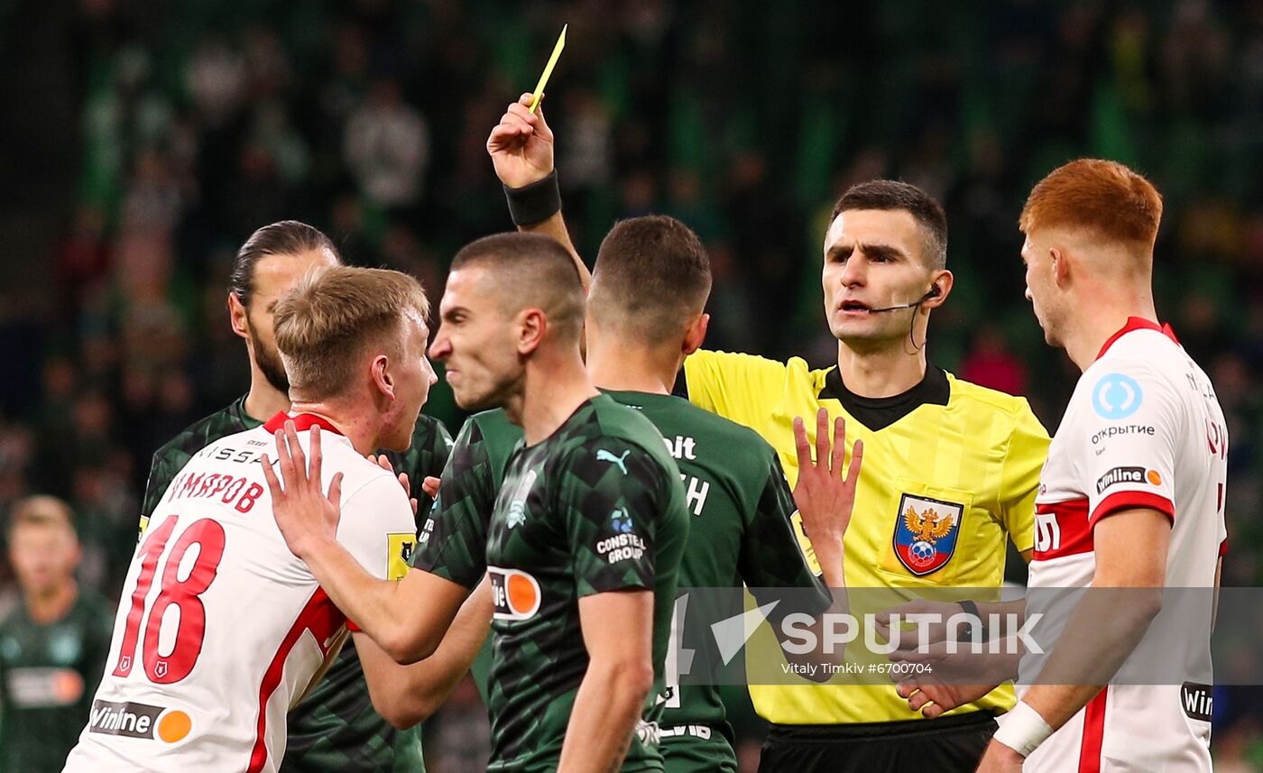 Russia Soccer Premier-League Krasnodar - Spartak