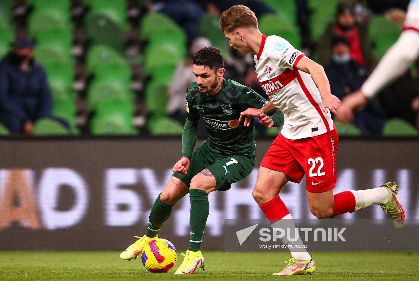 Russia Soccer Premier-League Krasnodar - Spartak