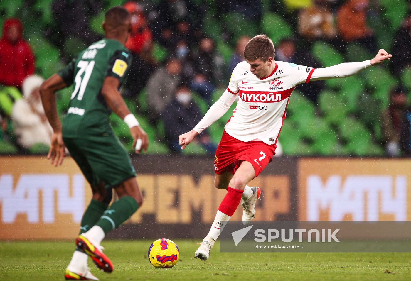 Russia Soccer Premier-League Krasnodar - Spartak