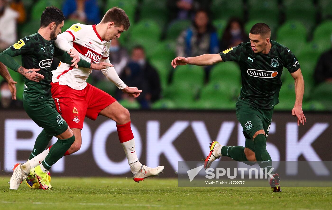 Russia Soccer Premier-League Krasnodar - Spartak