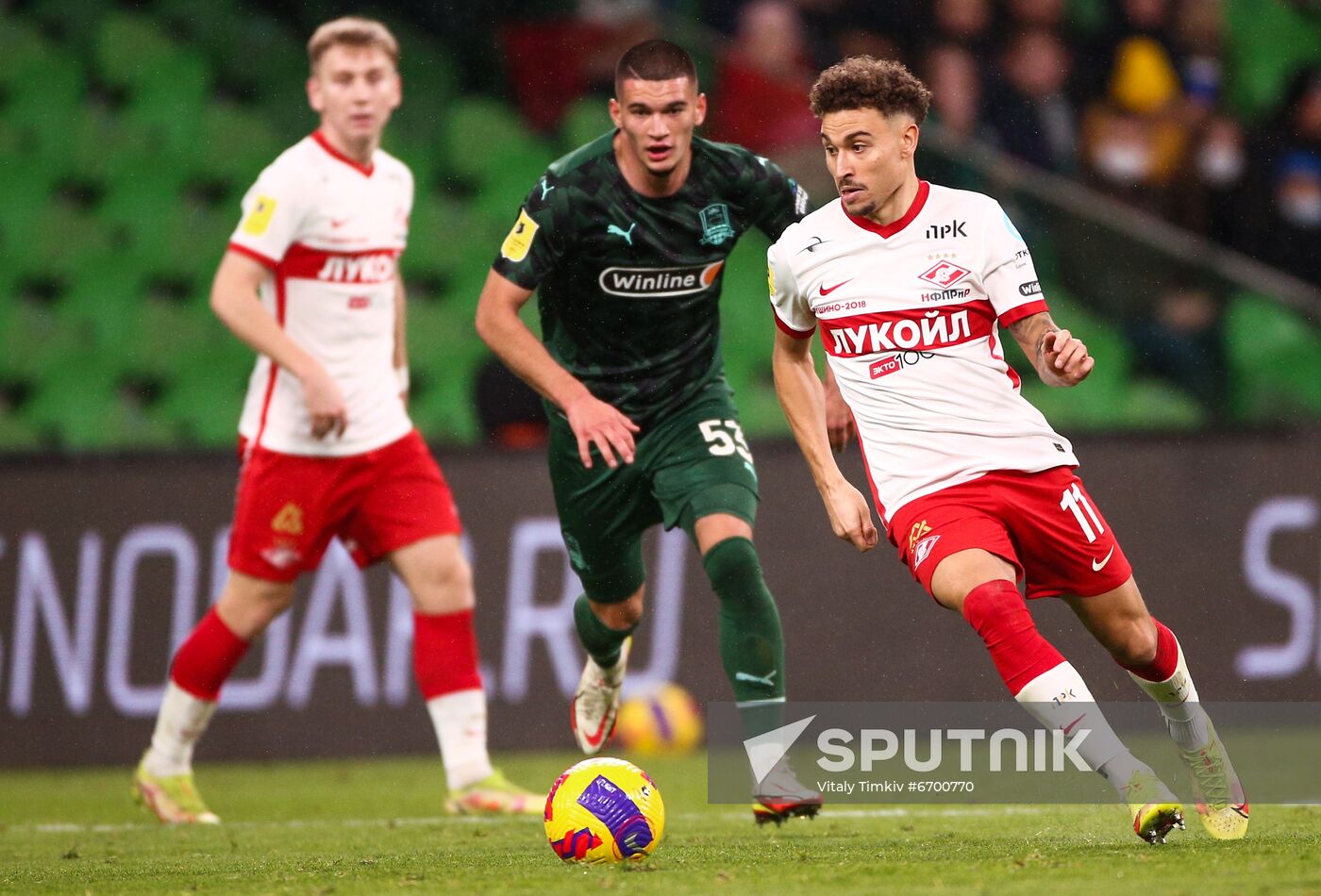 Russia Soccer Premier-League Krasnodar - Spartak