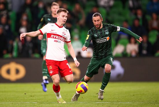 Russia Soccer Premier-League Krasnodar - Spartak