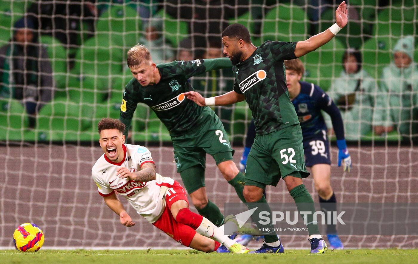 Russia Soccer Premier-League Krasnodar - Spartak