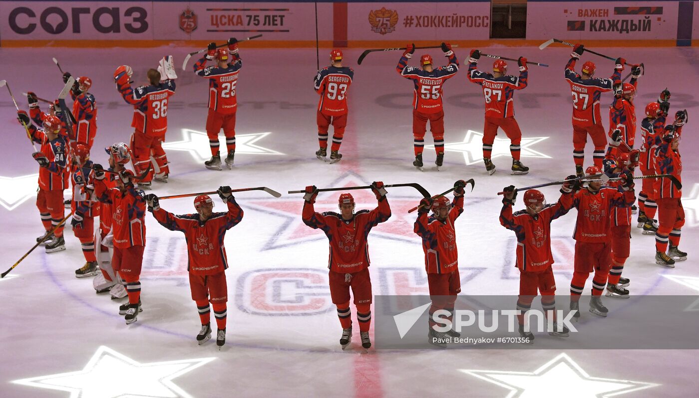 Russia Ice Hockey Kontinental League CSKA - SKA