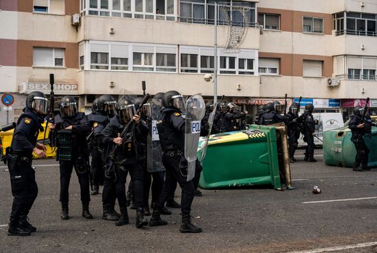 Spain Metalworkers Protest
