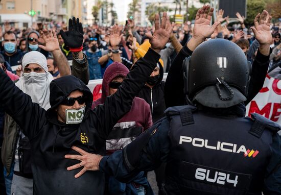 Spain Metalworkers Protest