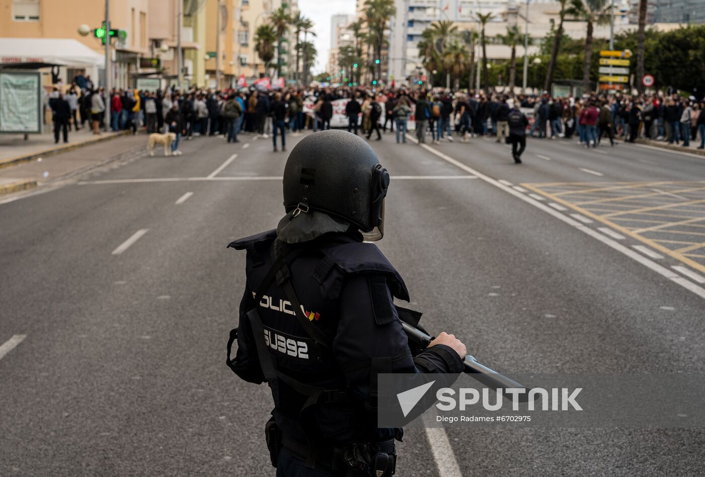Spain Metalworkers Protest