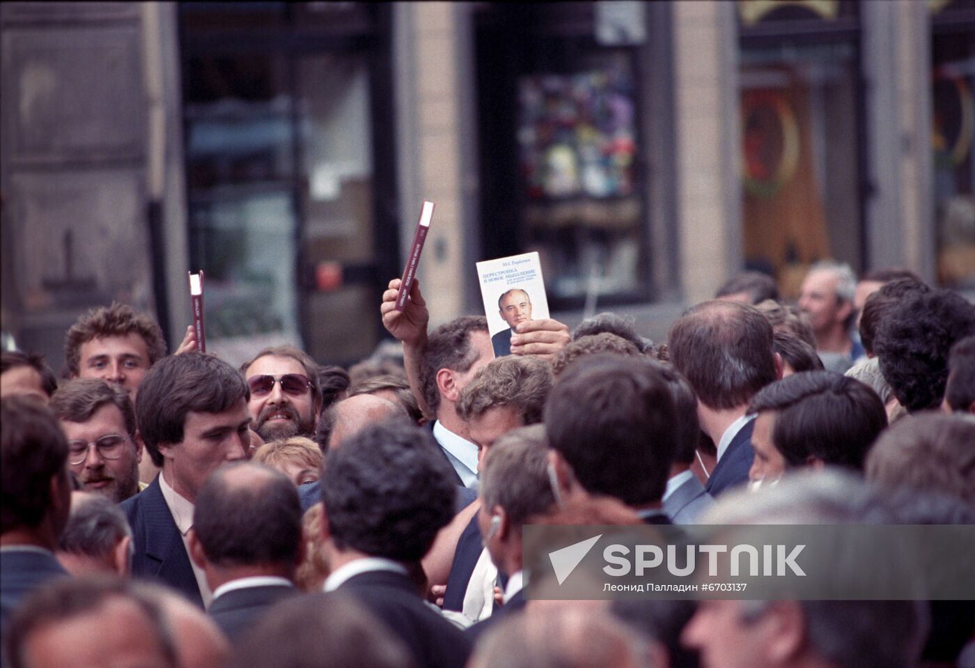 General Secretary of Soviet Communist Party Mikhail Gorbachev visits Poland
