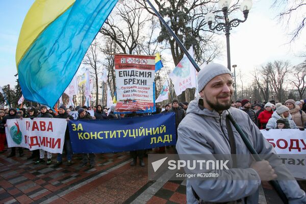 Ukraine Coronavirus Restrictions Protest