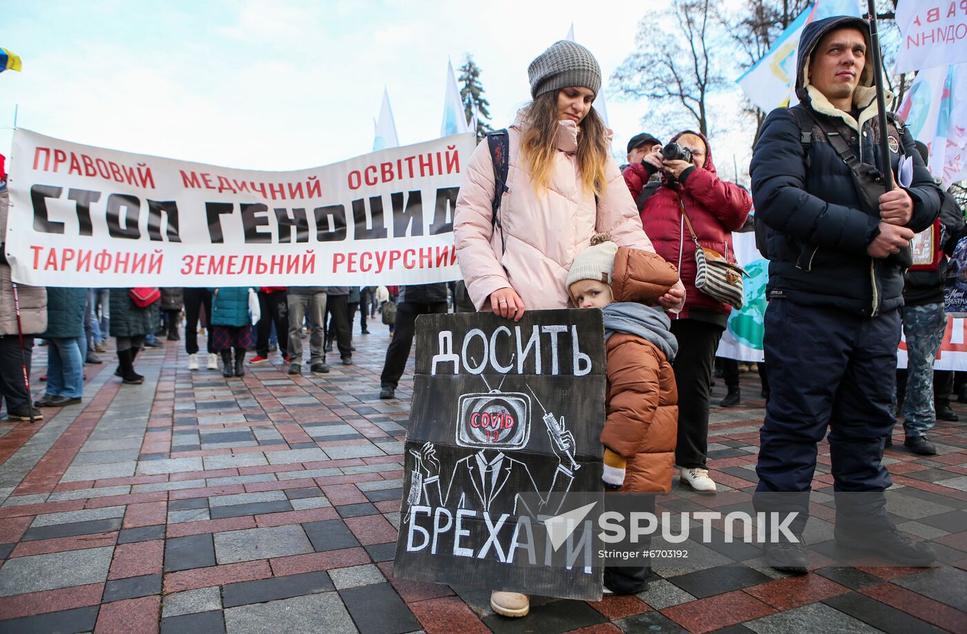 Ukraine Coronavirus Restrictions Protest