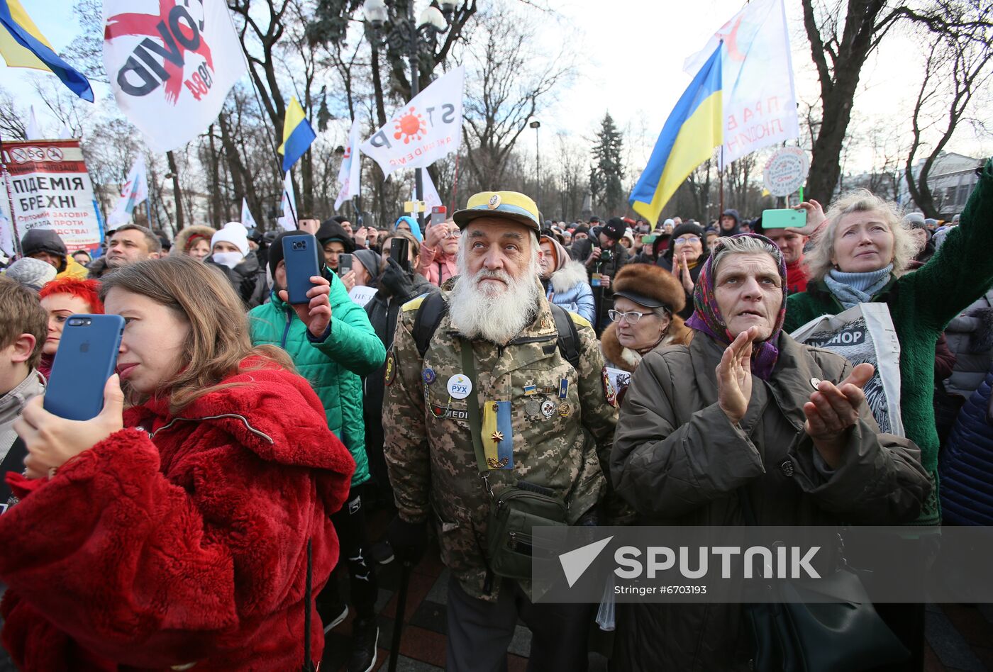 Ukraine Coronavirus Restrictions Protest