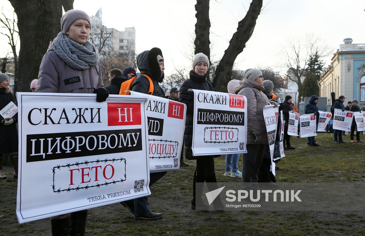 Ukraine Coronavirus Restrictions Protest
