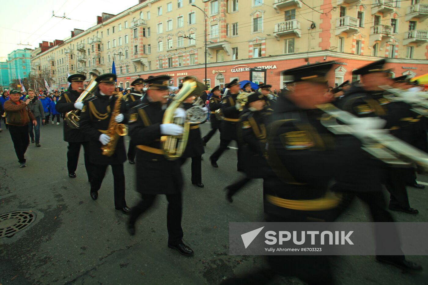 Celebrating 105th anniversary of Murmansk