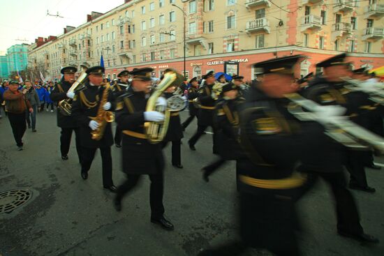 Celebrating 105th anniversary of Murmansk