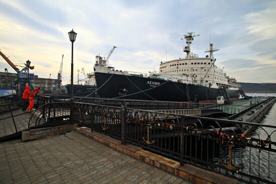 Lenin nuclear icebreaker in Murmansk
