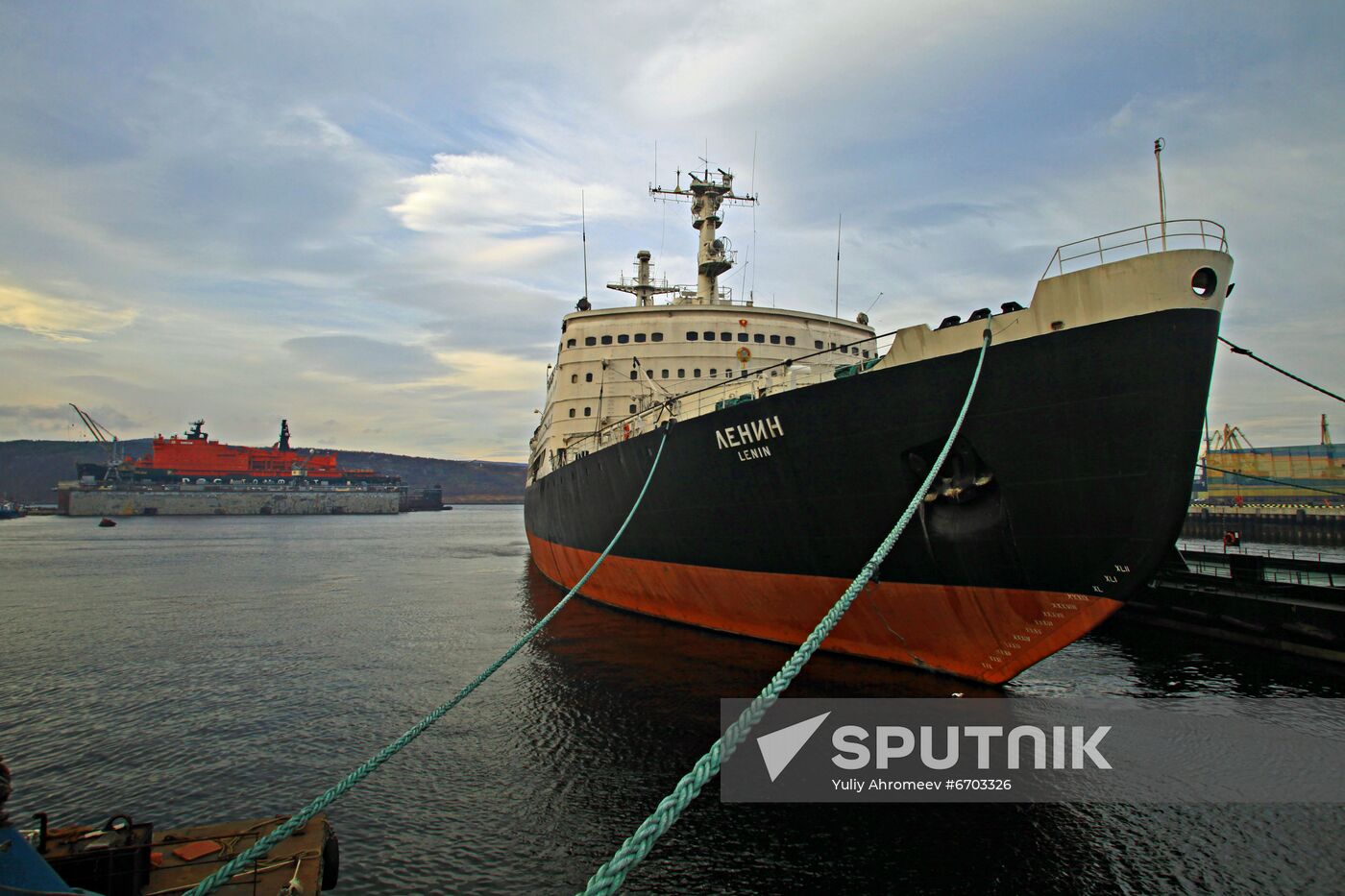 Lenin nuclear icebreaker in Murmansk