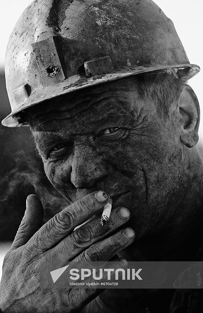 People from Russian Mines series. Kuzbass miners