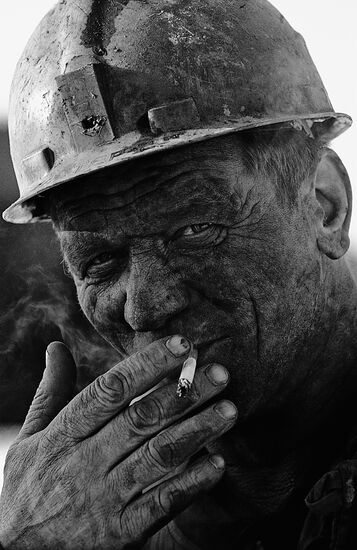 People from Russian Mines series. Kuzbass miners