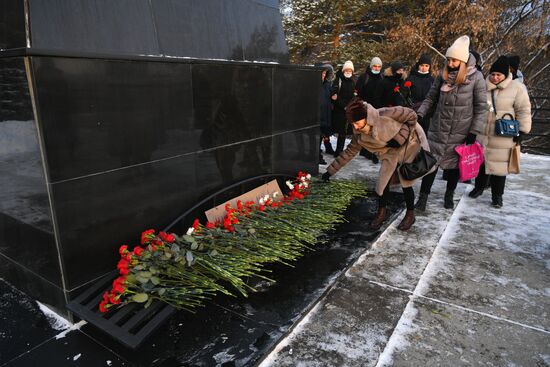 Russia Coal Mine Accident Victims Mourning