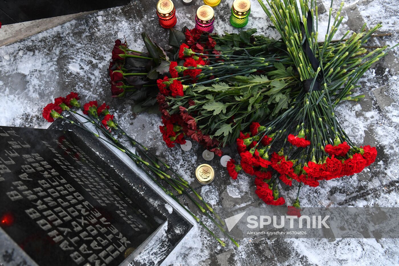 Russia Coal Mine Accident Victims Mourning