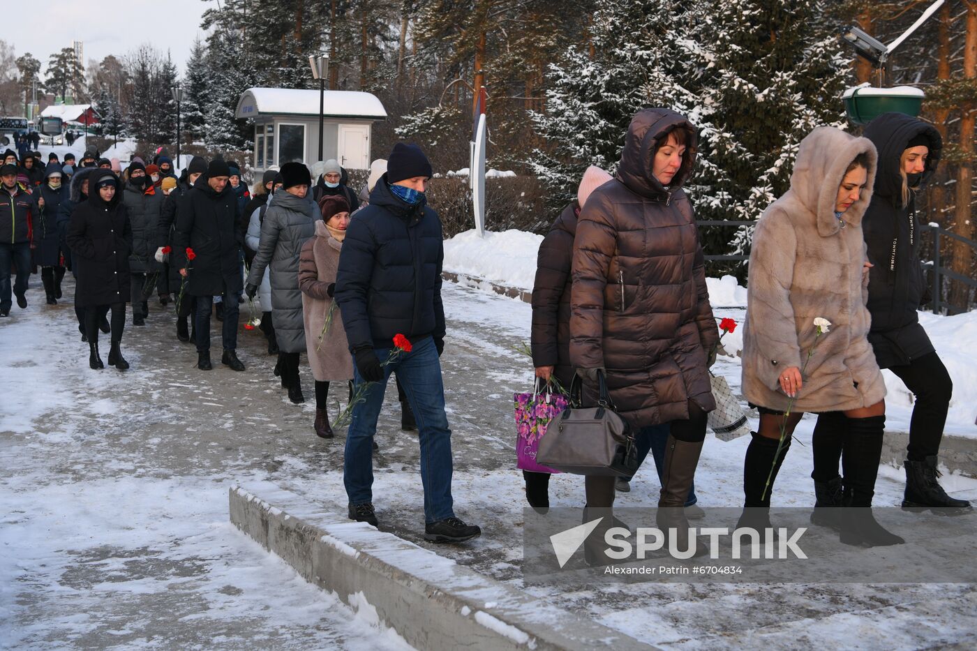 Russia Coal Mine Accident Victims Mourning