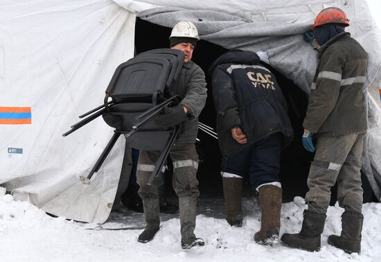 Russia Coal Mine Accident Rescue Operation