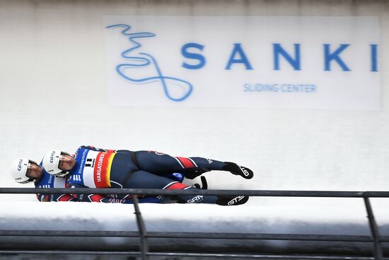 Russia Luge World Cup Doubles